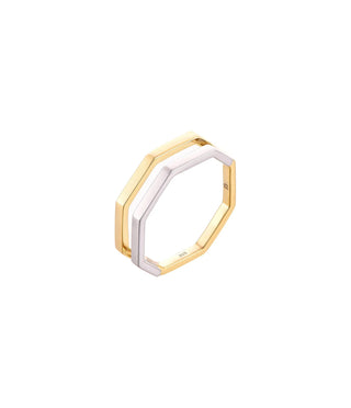 Ring London - Bicolor gold & silver Germain